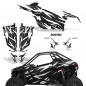 Preview: Zooted Hintergrund = Schwarz, Designfarbe = Weiß für Polaris RZR Pro XP 2 Türer 20-24