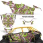 Preview: Psycho Kraken Hintergrund = Lila, Designfarbe = Grün für Polaris RZR Pro XP 4 Türer 20-24