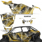 Preview: Quantum Hintergrund = Schwarz, Designfarbe = Gelb für Polaris RZR Pro XP 4 Türer 20-24