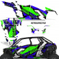 Preview: Retrospective Hintergrund = Blau, Designfarbe = Grün für Polaris RZR Pro XP 4 Türer 20-24