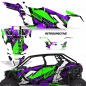Preview: Retrospective Hintergrund = Lila, Designfarbe = Grün für Polaris RZR Pro XP 4 Türer 20-24