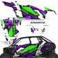 Preview: Retrospective Hintergrund = Lila, Designfarbe = Grün für Polaris RZR Pro XP 4 Türer 20-24