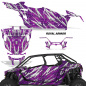Preview: Royal Armor Hintergrund = Lila, Designfarbe = Silber für Polaris RZR Pro XP 4 Türer 20-24