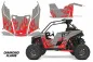 Preview: Diamond Flames Background = Silver, Design color = Red for Polaris RZR RS1