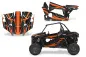Preview: Zooted Hintergrund = Schwarz, Designfarbe = Orange Polaris RZR Turbo 1000 2 Türer 19-23