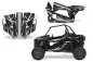Preview: Zooted Hintergrund = Schwarz, Designfarbe = Silver für Polaris RZR Turbo 1000 2 Türer 19-23