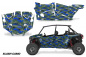 Preview: Slash Camo Blau für Polaris RZR XP EPS 1000 4 Türer 19-23