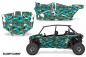 Preview: Slash Camo Teal Blau für Polaris RZR XP EPS 1000 4 Türer 19-23