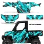Preview: Metal Thunder Teal Blue for Polaris Ranger 1000 XP 18-24