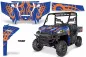 Preview: Tribe Hintergrund = Blau, Designfarbe = Orange für Polaris Ranger 1000XP/ Crew 2017