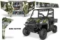 Preview: Mad-Hatter Hintergrund = Grün, Designfarbe = Silber für Polaris Ranger 1000XP/ Crew 2017