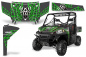 Preview: Widow Maker Hintergrund = Schwarz, Designfarbe = Grün für Polaris Ranger 570/900 13-15