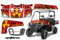 Preview: Meltdown Hintergrund = Rot, Designfarbe = Gelb für Polaris Ranger XP 2009