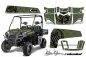 Preview: SilverStar - Reloaded Hintergrund = Grün, Designfarbe = Schwarz für Polaris Ranger XP500-900D 10-14