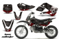 Preview: Bone Collector Schwarz mit Nummernfeldern für Suzuki DRZ 110 All Years