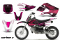 Preview: Carbon-X Pink mit Nummernfeldern für Suzuki DRZ 110 All Years