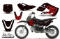 Preview: SilverStar-Reloaded Hintergrund = Schwarz, Designfarbe = Rot mit Nummernfeldern für Suzuki RM 65 All Years