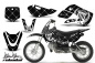 Preview: SilverStar-Reloaded Hintergrund = Schwarz, Designfarbe = Weiß mit Nummernfeldern für Suzuki RM 65 All Years