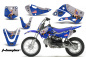 Preview: T-Bomber Blau mit Nummernfeldern für Suzuki DRZ 110 All Years
