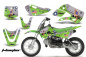 Preview: T-Bomber Grün mit Nummernfeldern für Suzuki DRZ 110 All Years