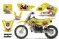 Preview: Vegas Baller Gelb mit Nummernfeldern für Suzuki DRZ 110 All Years