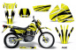 Preview: Fade Gelb mit Nummernfeldern für Suzuki DRZ 200 SE 1996-2009