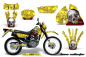 Preview: Bone Collector Gelb mit Nummernfeldern für Suzuki DRZ 200 SE 1996-2009