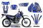Preview: Deaden Blau mit Nummernfeldern für Suzuki DRZ 200 SE 1996-2009