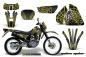 Preview: Widow Maker Hintergrund = Schwarz, Designfarbe = Gelb mit Nummernfeldern für Suzuki DRZ 200 SE 1996-2009