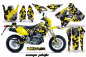 Preview: Camoplate Gelb ohne Nummernfeldern für Suzuki DRZ 400 S/SM 2000-2023
