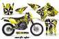 Preview: Northstar Hintergrund = Gelb, Designfarbe = Weiß ohne Nummernfeldern für Suzuki DRZ 400 S/SM 2000-2023