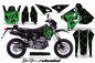 Preview: SilverStar-Reloaded Hintergrund = Schwarz, Designfarbe = Grün ohne Nummernfeldern für Suzuki DRZ 400 S/SM 2000-2023