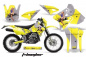 Preview: T-Bomber Gelb ohne Nummernfeldern für Suzuki DRZ 400 S/SM 2000-2023