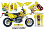 Preview: Vegas Baller Gelb ohne Nummernfeldern für Suzuki DRZ 400 S/SM 2000-2023