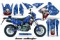 Preview: Bone Collector Blau mit Nummernfeldern für Suzuki DRZ 400 S/SM 2000-2023