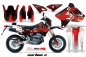 Preview: Carbon-X Rot mit Nummernfeldern für Suzuki DRZ 400 S/SM 2000-2023