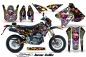 Preview: Ed-Hardy - Lovekills Schwarz mit Nummernfeldern für Suzuki DRZ 400 S/SM 2000-2023