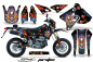 Preview: Ed-Hardy - Pirates Blau mit Nummernfeldern für Suzuki DRZ 400 S/SM 2000-2023