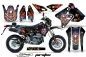 Preview: Ed-Hardy - Pirates Blau mit Nummernfeldern für Suzuki DRZ 400 S/SM 2000-2023