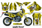 Preview: Motorhead Gelb mit Nummernfeldern für Suzuki DRZ 400 S/SM 2000-2023