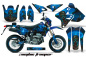 Preview: Zombie Trooper Blau mit Nummernfeldern für Suzuki DRZ 400 S/SM 2000-2023