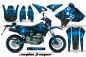 Preview: Zombie Trooper Blau mit Nummernfeldern für Suzuki DRZ 400 S/SM 2000-2023