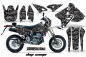 Preview: Digicamo Schwarz mit Nummernfeldern für Suzuki DRZ 400 S/SM 2000-2023