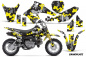 Preview: Camoplate Gelb mit Nummernfeldern für Suzuki DRZ 70 2008-2016