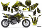 Preview: Swift Hintergrund = Schwarz, Designfarbe = Gelb mit Nummernfeldern für Suzuki DRZ 70 2008-2016