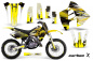 Preview: Carbon-X Gelb mit Nummernfeldern für Suzuki RM 125 1992