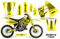 Preview: Factory Race Gelb mit Nummernfeldern für Suzuki RM 125 1992