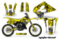 Preview: Motorhead Gelb mit Nummernfeldern für Suzuki RM 250 1993-1995