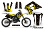 Preview: SilverStar-Reloaded Hintergrund = Schwarz, Designfarbe = Gelb mit Nummernfeldern für Suzuki RM 250 1993-1995