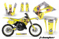 Preview: T-Bomber Gelb mit Nummernfeldern für Suzuki RM 250 1993-1995